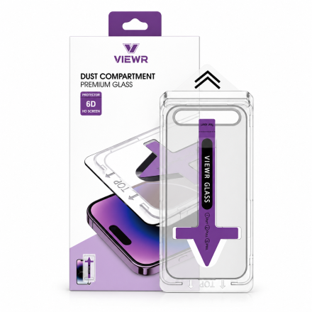 Viewr HD Clear Dust Free gehard glas voor iPhone 14 Pro