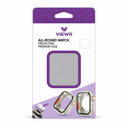 Apple Watch 41mm All Round Case Screenprotector Silver – voor Series 7/8/9