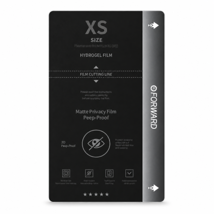 Viewr hydrogel screenprotectors voor snijmachine — privacy (50 stuks)